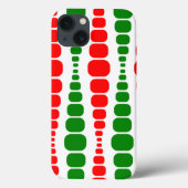 Kerstmoderne rechthoeken Case-Mate iPhone case (Achterkant)