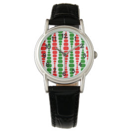Kerstmoderne rechthoeken horloge