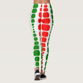 Kerstmoderne rechthoeken leggings (Achterkant)