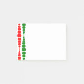 Kerstmoderne Rechthoeken Post-it Notes (Voorkant)
