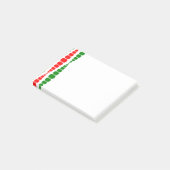 Kerstmoderne Rechthoeken Post-it Notes (Schuin)