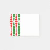 Kerstmoderne rechthoeken post-it® notes (Voorkant)