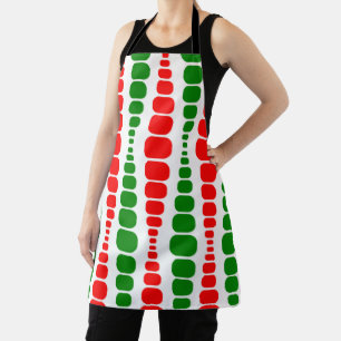 Kerstmoderne rechthoeken schort