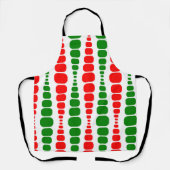 Kerstmoderne rechthoeken schort (Voorkant)