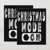 Kerstmodus aan - Leuke kerstvakantie (Voorkant / Achterkant)
