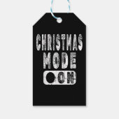 Kerstmodus aan - Leuke kerstvakantie Cadeaulabel (Achterkant)