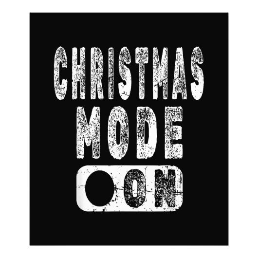 Kerstmodus aan - Leuke kerstvakantie Foto Afdruk (Voorkant)