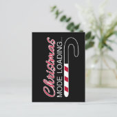 kerstmodus - X Mas Candy Cane Load Bar Briefkaart (Staand voorkant)