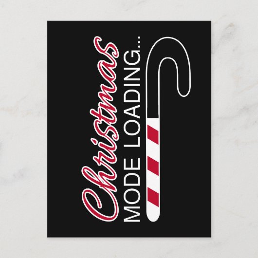 kerstmodus - X Mas Candy Cane Load Bar Briefkaart (Voorkant)