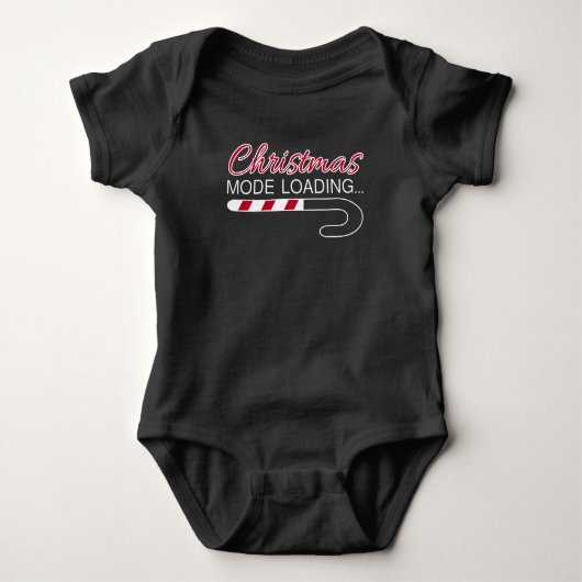 kerstmodus - X Mas Candy Cane Load Bar Romper (Voorkant)