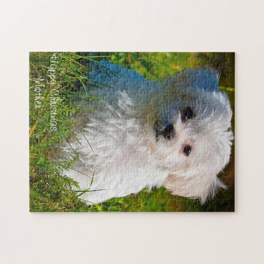 Kerstmoeder. Legpuzzel (Horizontaal)