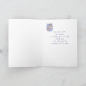 Kerstmoeder schoongeveegd vogelBerry Frosty Window Feestdagen Kaart (Binnen)