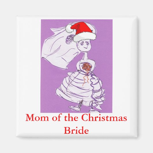 Kerstmoeder van de Bride Magneet (Voorkant)