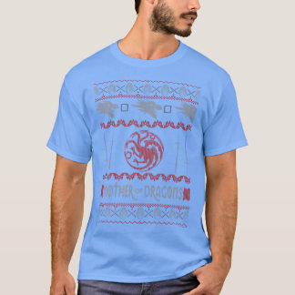Kerstmoeder van de groeten van Thrones Dragons Oeg T-shirt
