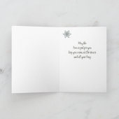 Kerstmoeder van ons Sneeuwklaver Chickadee Bird Feestdagen Kaart (Binnen)