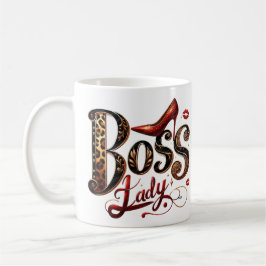 Kerstmok Boss Lady – Holiday Heels Editie Koffiemok