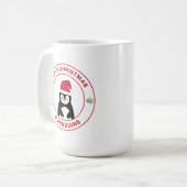 Kerstmok Cute Pinguïn Cadeau Koffiemok (Voorkant links)