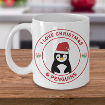 Kerstmok Cute Pinguïn Cadeau