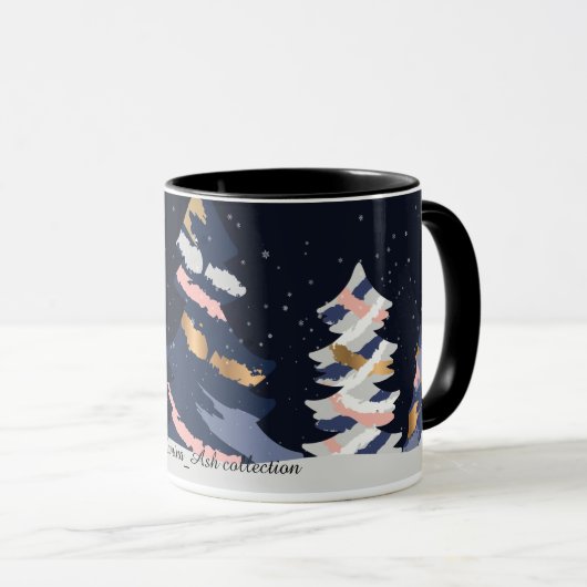 Kerstmok Dark sky Mok (Voorkant rechts)