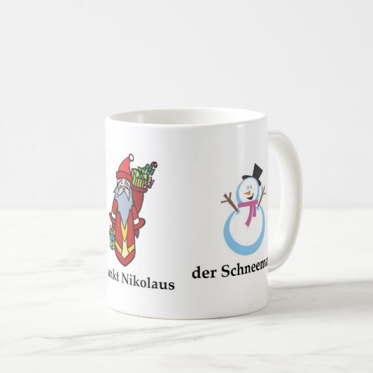 kerstMok Duits Koffiemok (Voorkant rechts)