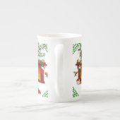 kerstMok, Elf Porselein Kop (Achterkant)