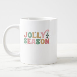 Kerstmok - Festieve Groene Vakantie Coc Grote Koffiekop