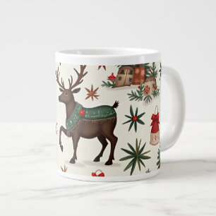 kerstmok grote koffiekop