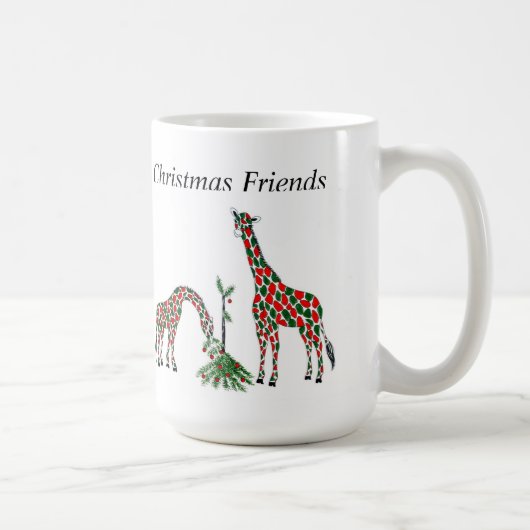 kerstMok, "kerstGiraffes" Koffiemok (Rechts)