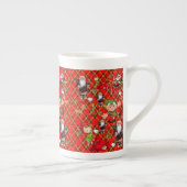 Kerstmok, Kerstman Porselein Kop (Rechts)