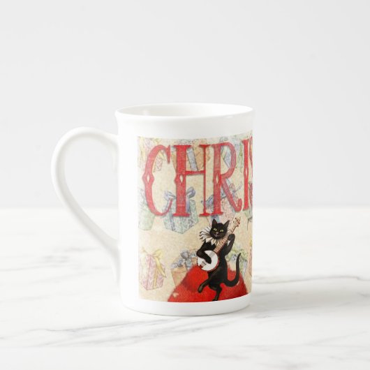 kerstMok, Kitten Porselein Kop (Links)