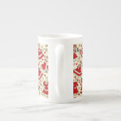 kerstMok,  Kitten Porselein Kop (Achterkant)