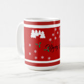 kerstmok koffiemok (Voorkant links)