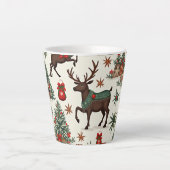 kerstmok latte mok (Voorkant)