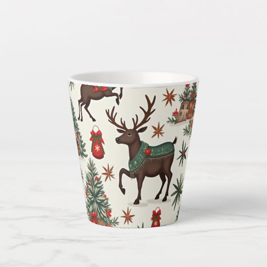 kerstmok latte mok (Voorkant)