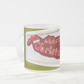 kerstmok matglas koffiemok (Voorkant links)