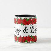 kerstMok | Merry en Bright Pine en Berries Mok (Midden)
