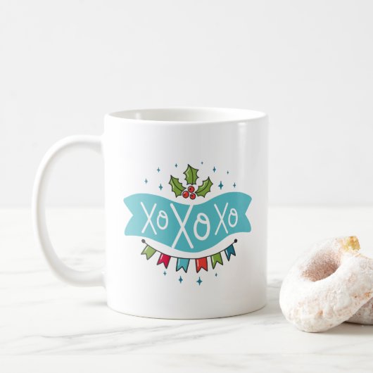 KerstMok met 2 Design Koffiemok (Met donut)