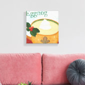kerstMok met Eggnog Canvas Afdruk (Insitu (Woonkamer))