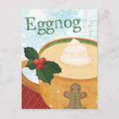 kerstMok met Eggnog Feestdagenkaart (Voorkant)