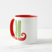 kerstMok met Elf Shoes Mok (Voorkant links)