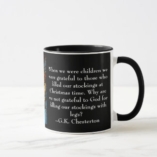 kerstMok met G.K. Chesterton quote Mok