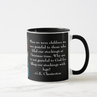 kerstMok met G.K. Chesterton quote Mok