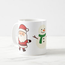 Kerstmok met Kerstman, Boom & Sneeuwman
