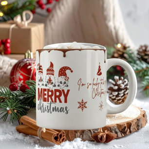 Kerstmok met leuke kabouter grote koffiekop