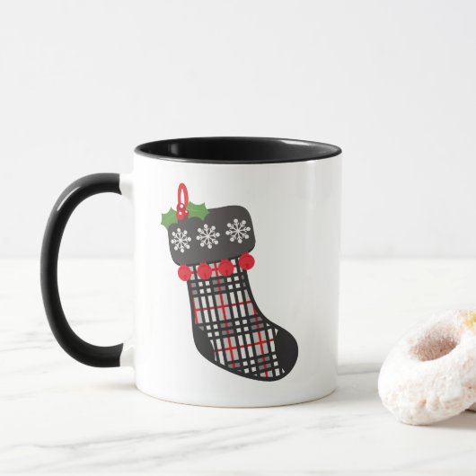 kerstMok met Pset Stocking Mok (Met donut)
