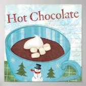 kerstMok met warme chocolade Poster (Voorkant)