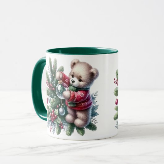 kerstmok mok (Voorkant links)