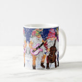 kerstMok Musical Gnomen Band - Fun Koffiemok (Voorkant rechts)