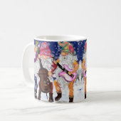 kerstMok Musical Gnomen Band - Fun Koffiemok (Voorkant links)