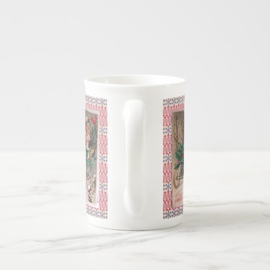 kerstMok,  Porselein Kop (Achterkant)